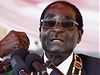 Robert Mugabe bhem svého projevu u píleitosti oslav boje za nezávislost