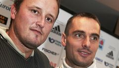 Slavný desetiboja� Roman �ebrle a trenér Dalibor Kupka
