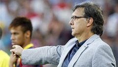 Trenér fotbalist Barcelony Gerardo Martino