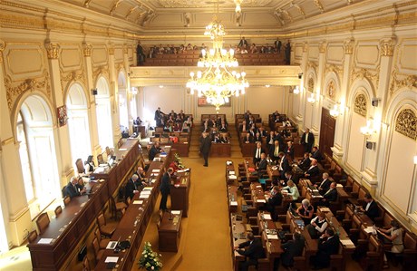 Hlasování o rozputní Snmovny.
