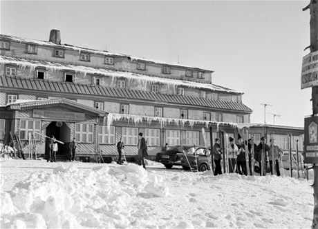 Zotavovna ROH pindlerova bouda na snímku z roku 1969.