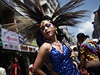 Výrazné kostýmy, líení i exravagantní úesy. Takový byl nepálská Gay Pride.