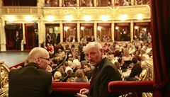 Ministr kultury v demisi Ji�í Balvín na slavnostním zahájení nové sezony Národního divadla