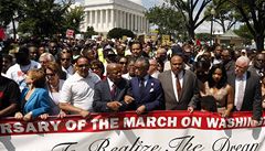 'I have a dream.' Desítky tisíc lidí vzpomínaly na projev M. L. Kinga.