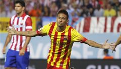 Neymar pomohl prvním gólem za Barcelonu k remíze na Atléticu