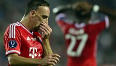 Smutný fotbalista Bayernu Mnichov Franck Ribéry v Edenu