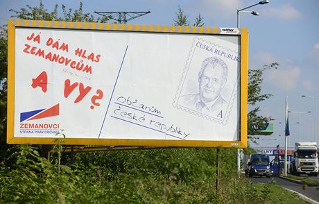 Pedvolební billboard 