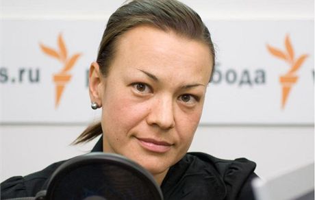 Vítzka Ceny Anny Politkovské Olga Allenovová.