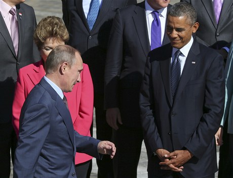 Ruský prezident Vladimir Putin se seel se svým americkým protjkem Barackem Obamou