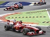 Velká cena formule 1 v Monze. panlský pilot Ferrari Fernando Alonso 