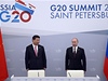 Rusko hostí summit G20. Ruský prezident Vladimir Putin (vpravo) se svým ínským protjkem Si in-pchingem