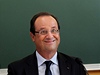 Prezident Hollande s grimasou klauna
