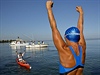 Americká vytrvalostní plavkyn Diana Nadyová ped jejím dalím plaveckým...