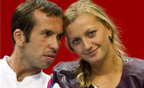 Zamilovaný tenisový pár. Štěpánek a Kvitová.
