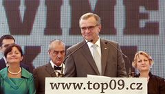 Miroslav Kalousek p�edstavil body programu, které se týkají hospodá�ské politiky.