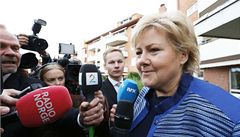 Norskou premiérkou se pravdpodobn stane Erna Solbergová, pedsedkyn strany Höyre