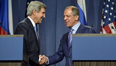 Kerry a Lavrov v enev ohlsili dal mrovou konferenci o Srii