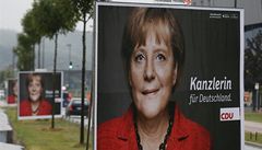 P�edvolební kampa� n�mecké kanclé�ky Angely Merkelové