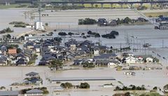 Zaplavená obytná tvr. Kvli tajfunu bylo evakuováno na 400 000 lidí