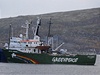 Lo Arctic Sunrise, z její paluby aktivisté Greenpeace pronikli na ruskou tební ploinu Prirazlomnaja 