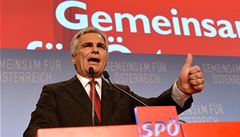 Rakouský kancléř děkuje za podporu ve volbách.