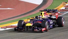 N�mecký pilot Sebastian Vettel z Red Bull 
