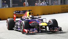 N�mecký pilot Sebastian Vettel z Red Bull 
