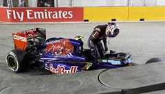 Australský pilot formule 1 Daniel Ricciardo ze stáje Toro Rosso