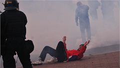 Demonstrace v Ostrav� skon�ila st�etem neonacist� s policií.