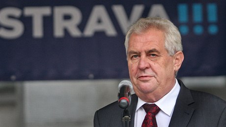 Miloš Zeman v Ostravě