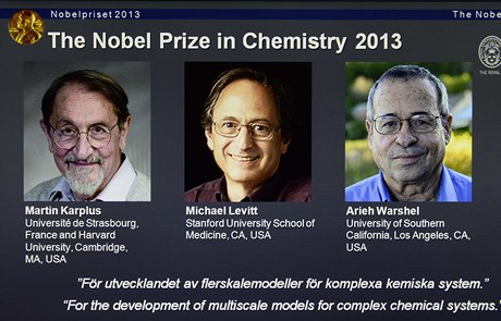 Nobelovu cenu získal Martin Karplus, Michael Levitt a Arieh Warshel. 
