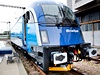 Spirit of Brno  první elektrická lokomotiva Taurus od Siemensu ve firemním modrobílém nátru s logem D.