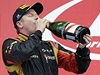 Finský pilot formule 1 Kimi Räikkönen z Lotusu na Velké cen v Koreji