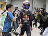 Australský pilot formule 1 Mark Webber ze stáje Red Bull na Velké cen v Koreji
