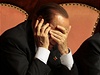 Silvio Berlusconi b�hem hlasování o d�v��e vlád�