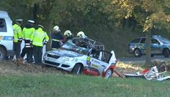 Nehodu při rallye v Příbrami nepřežil spolujezdec Jan Jinderle junior.
