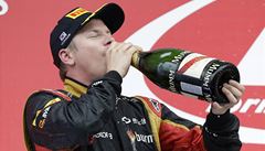 Finský pilot formule 1 Kimi Räikkönen z Lotusu na Velké cen� v Koreji