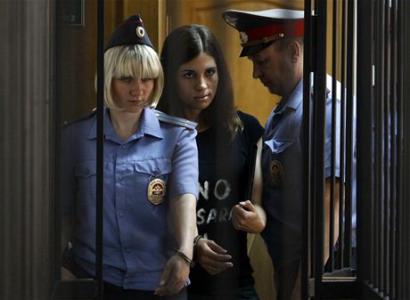 Nadda Tolokonnikovová na snímku z ervence 2013
