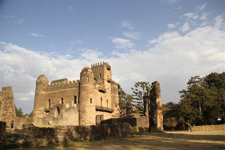 Opevněný komplex Fasil Ghebbi je sídlem etiopského císaře Fasilida a jeho...