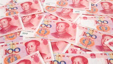 Čínské peníze. Ilustrační foto.