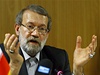 Alí Larídání, mluví íránského parlamentu, v enev