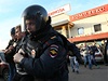 V Moskv kvli rasovým nepokojm musela zasahovat policie.