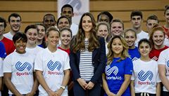 Kate a mladí sportovci.