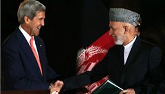 Kerry a Karz se dohodli na setrvn americkch vojk v Afghnistnu