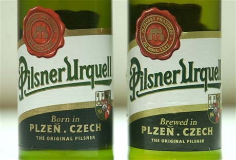 Lahvové pivo Pilsen Urquell  ilustraní foto.