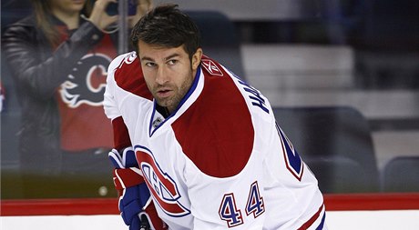 Hokejista Roman Hamrlík ukonil v 39 letech kariéru (na snímku je v dresu Montrealu Canadians)