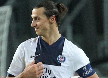 Fotbalista Paris. St. Germain Zlatan Ibrahimovič
