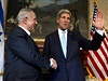 Americký ministr zahranií John Kerry a izraelský premiér Benjamin Netanjahu