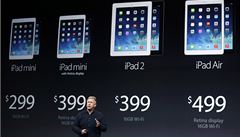 Apple p�edstavil nový iPad mini a iPad Air.