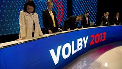 P�edvolební superdebata s lídry politických stran a hnutí.